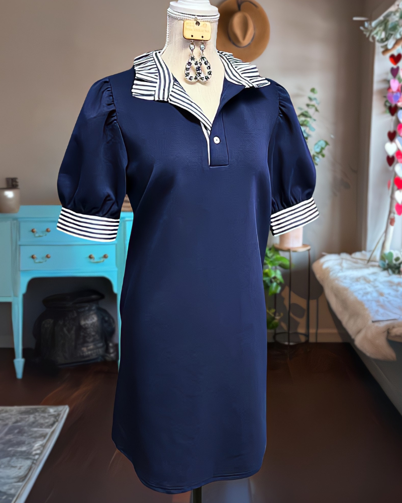 Midnight Mini Dress in Navy