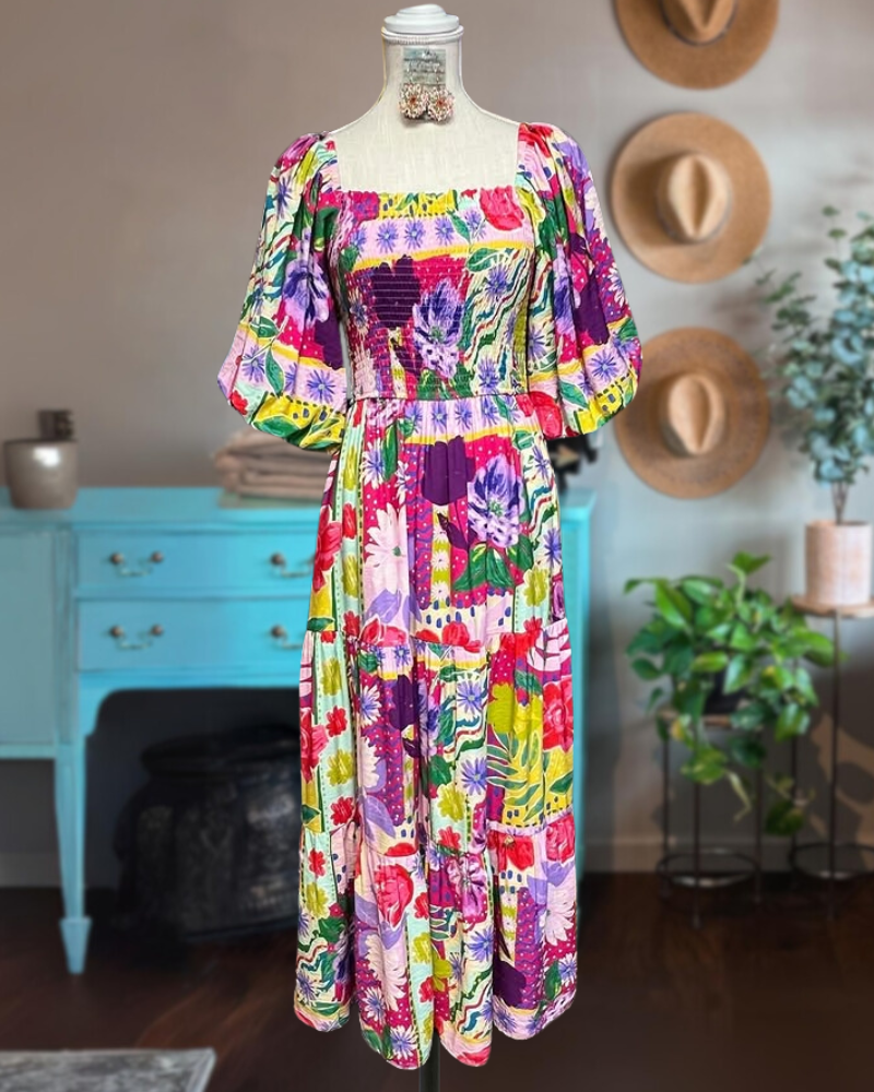 Romantic Floral Maxi Dress