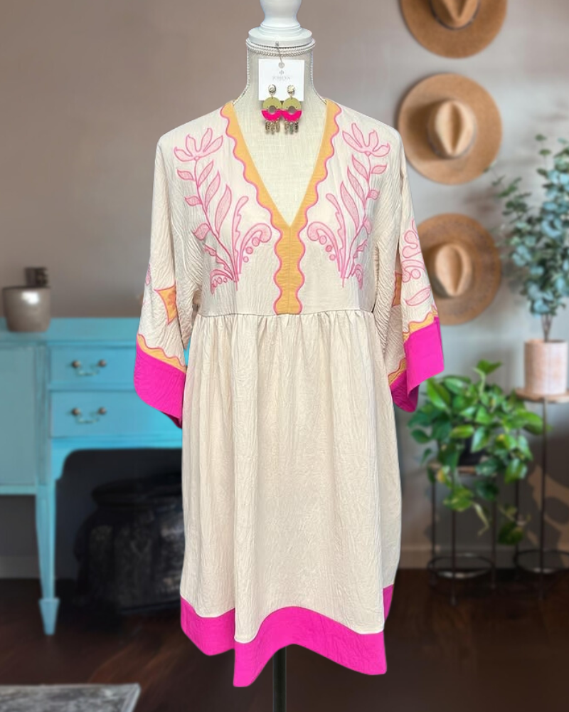 Simplicity Print Boho Dress