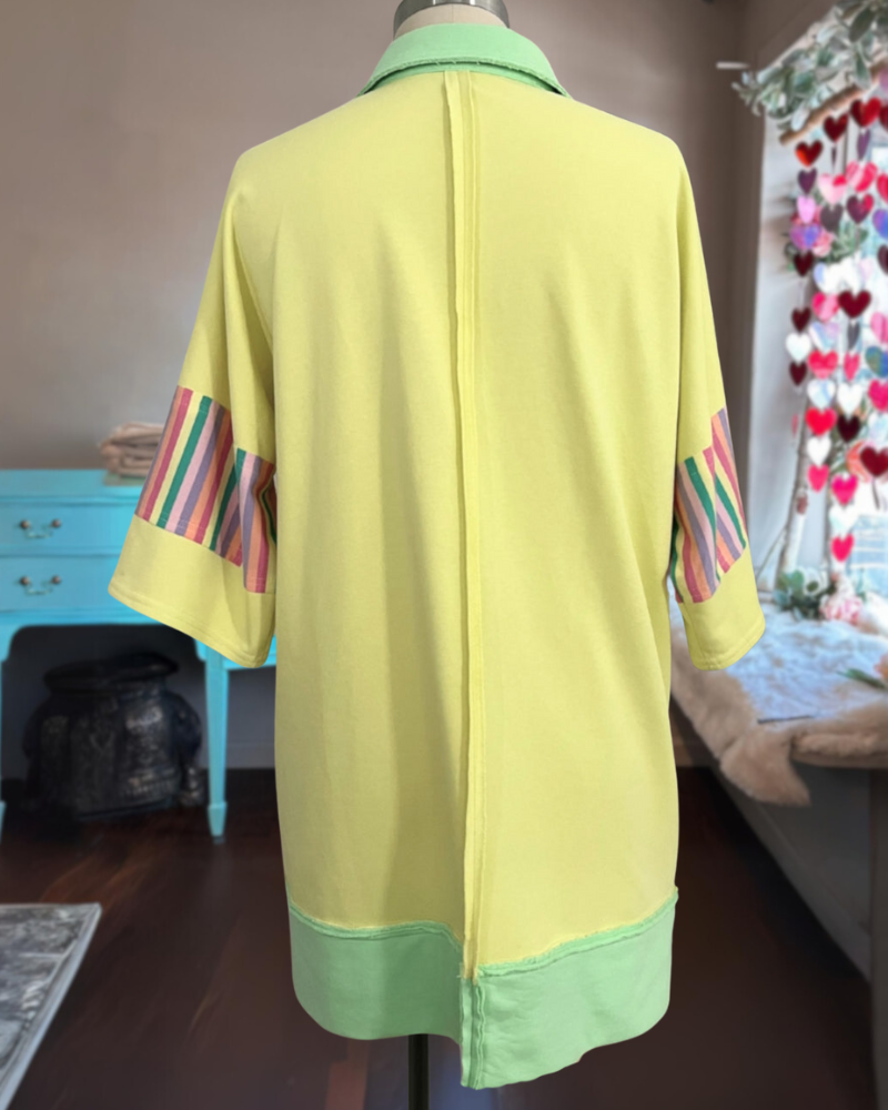 Sunshine Lemon Striped Mini Dress