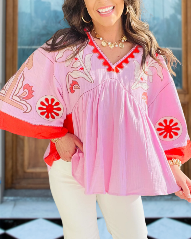 Boho Flowy Sleeve Chill Top