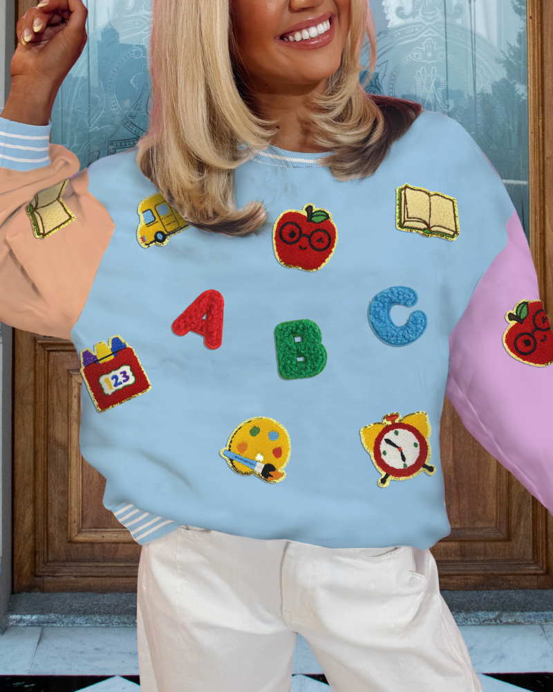 Fun Learning Sequined Sweatshirt