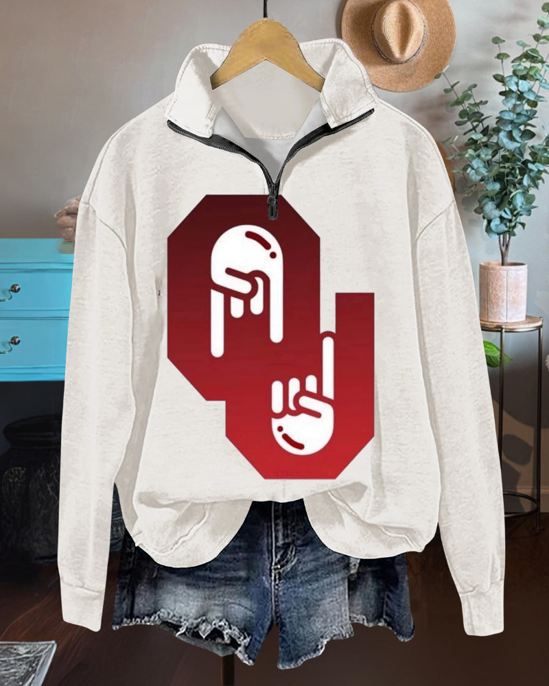 Oklahoma Sooners Half-Zip Pullover