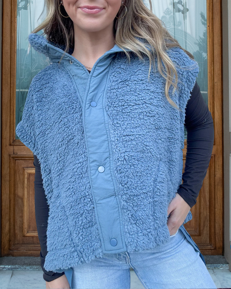 Playful Button Front Vest