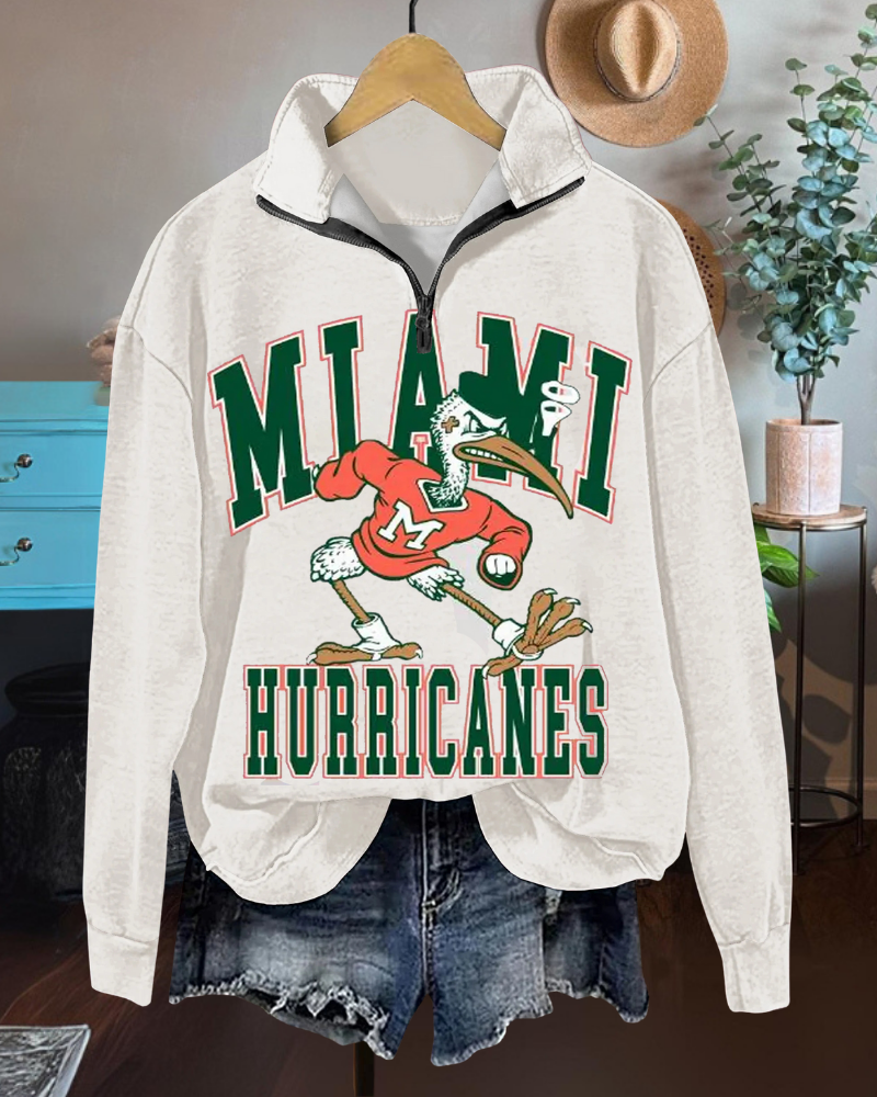 Miami Hurricanes Half-Zip Pullover