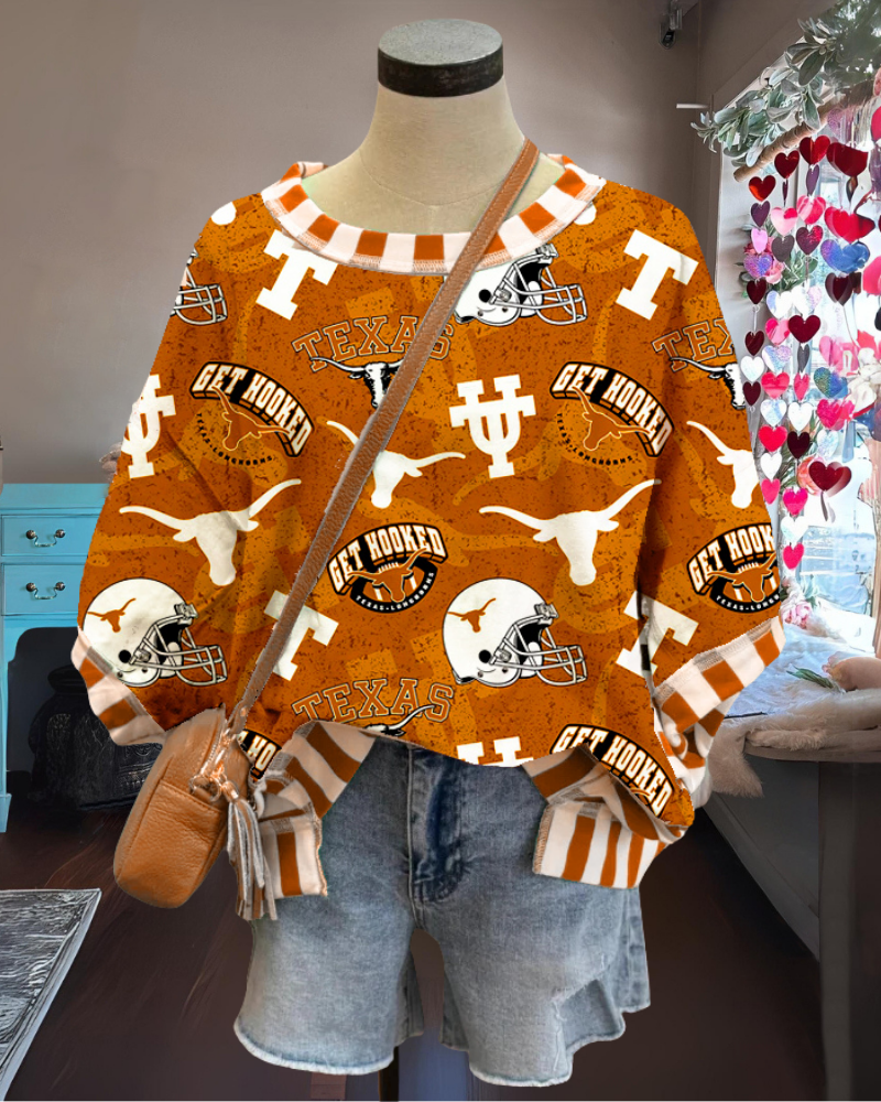 Texas Longhorn Stripe Trim T-shirt