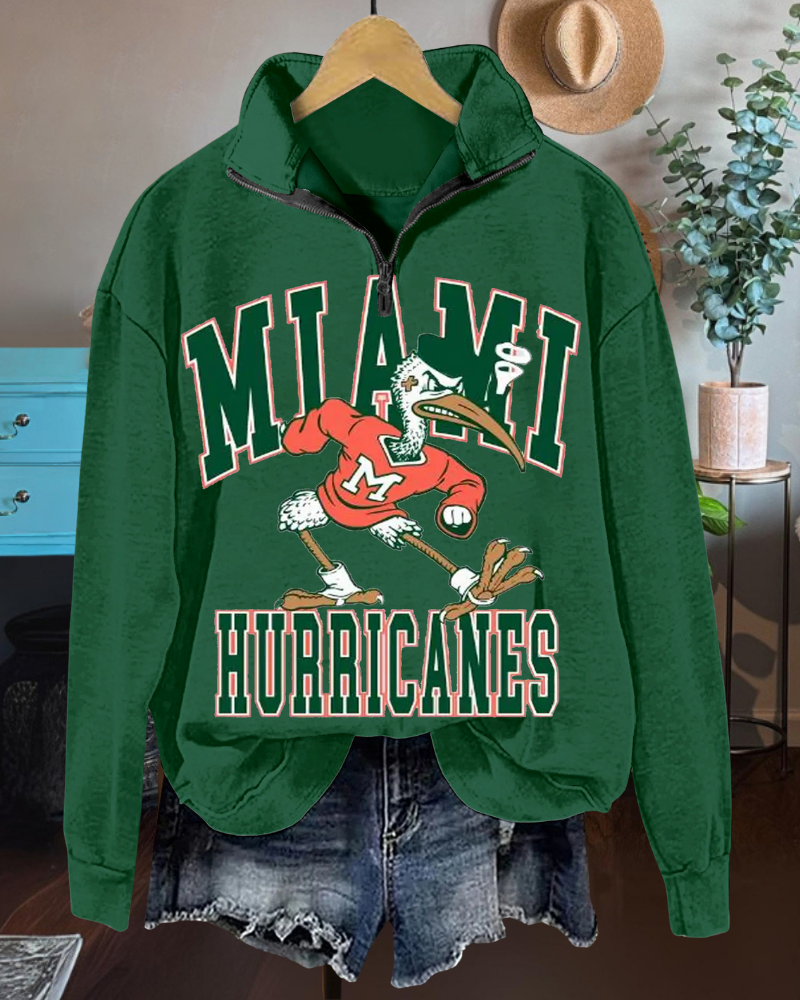 Miami Hurricanes Half-Zip Pullover