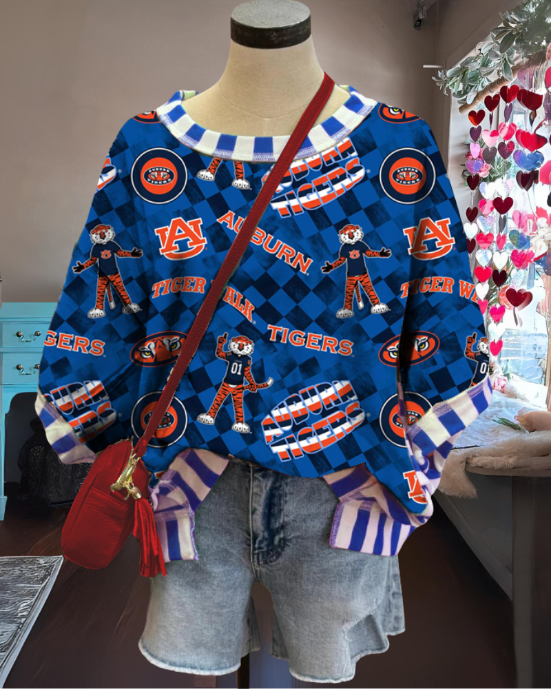 Auburn Tigers Plaid T-shirt