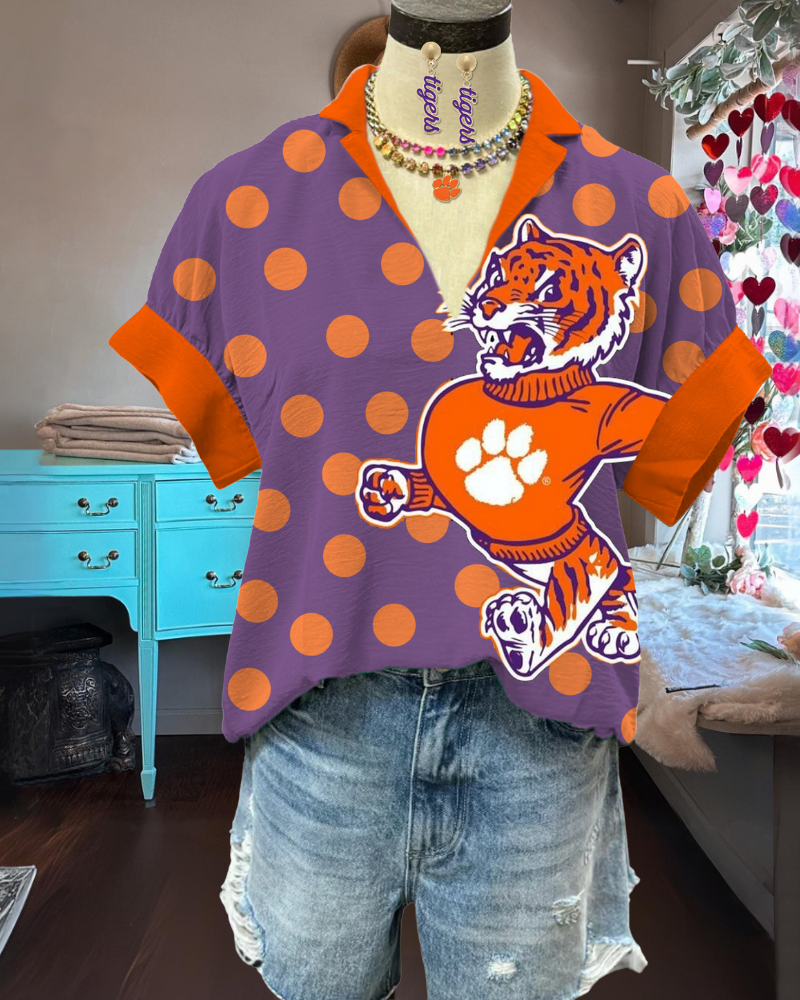 Clemson Tigers Satin Top