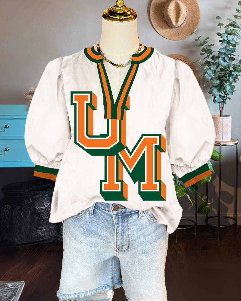Miami Stripe Trimmed Satin Top