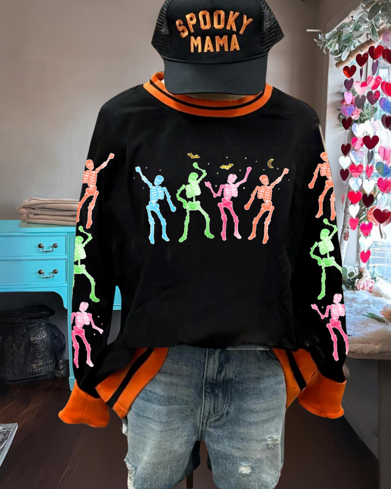 Colorful Dancing Skull Sweatshirt