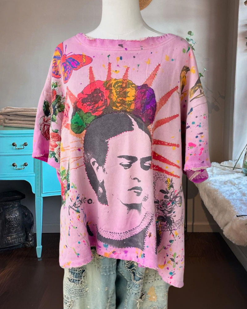 Oversized Art Portrait Tee