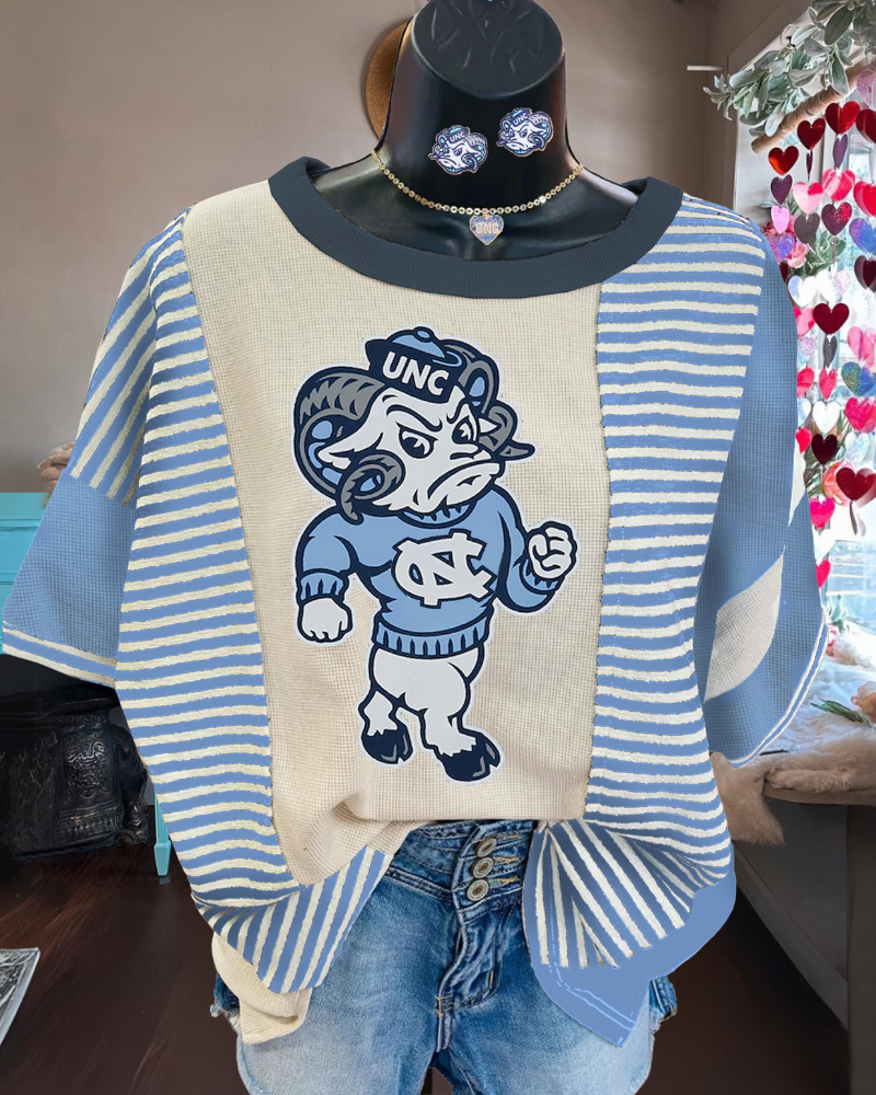 UNC Rameses Striped T-shirt