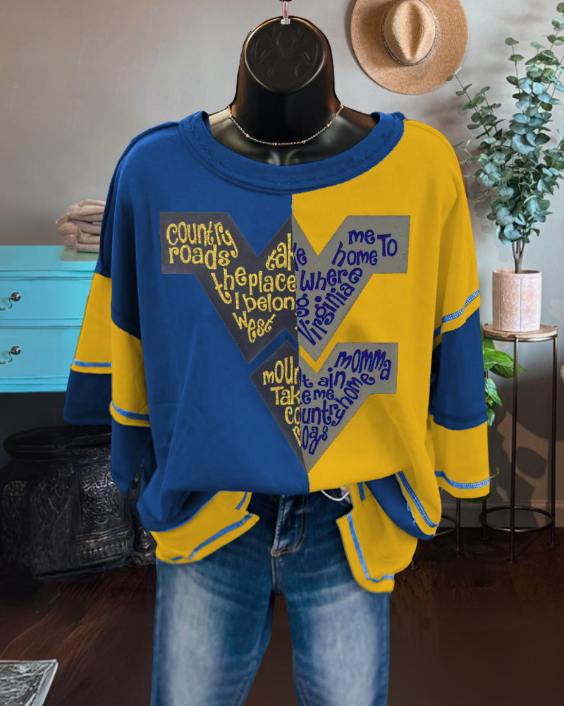 West Virginia Contrast T-shirt