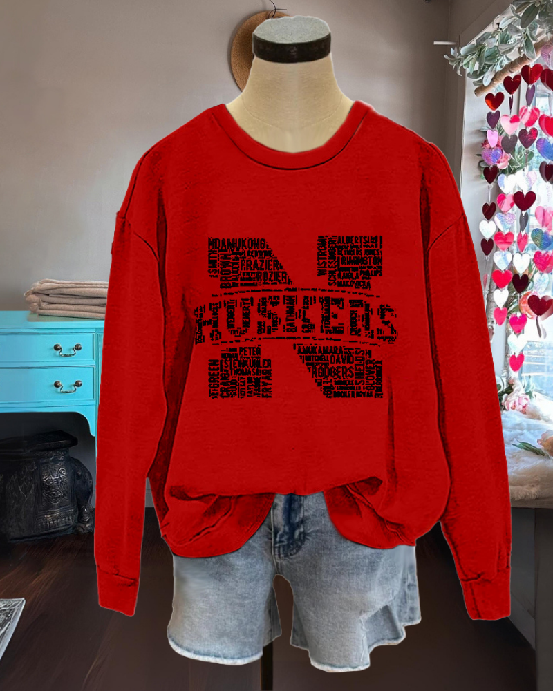 Nebraska Huskers Print Crewneck Sweatshirt