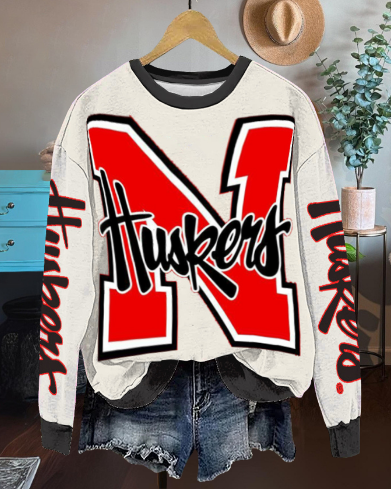 Nebraska Huskers Large Logo Sweatshirt