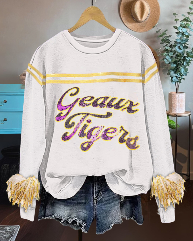 LSU Tigers Sparkle Sweatshirt