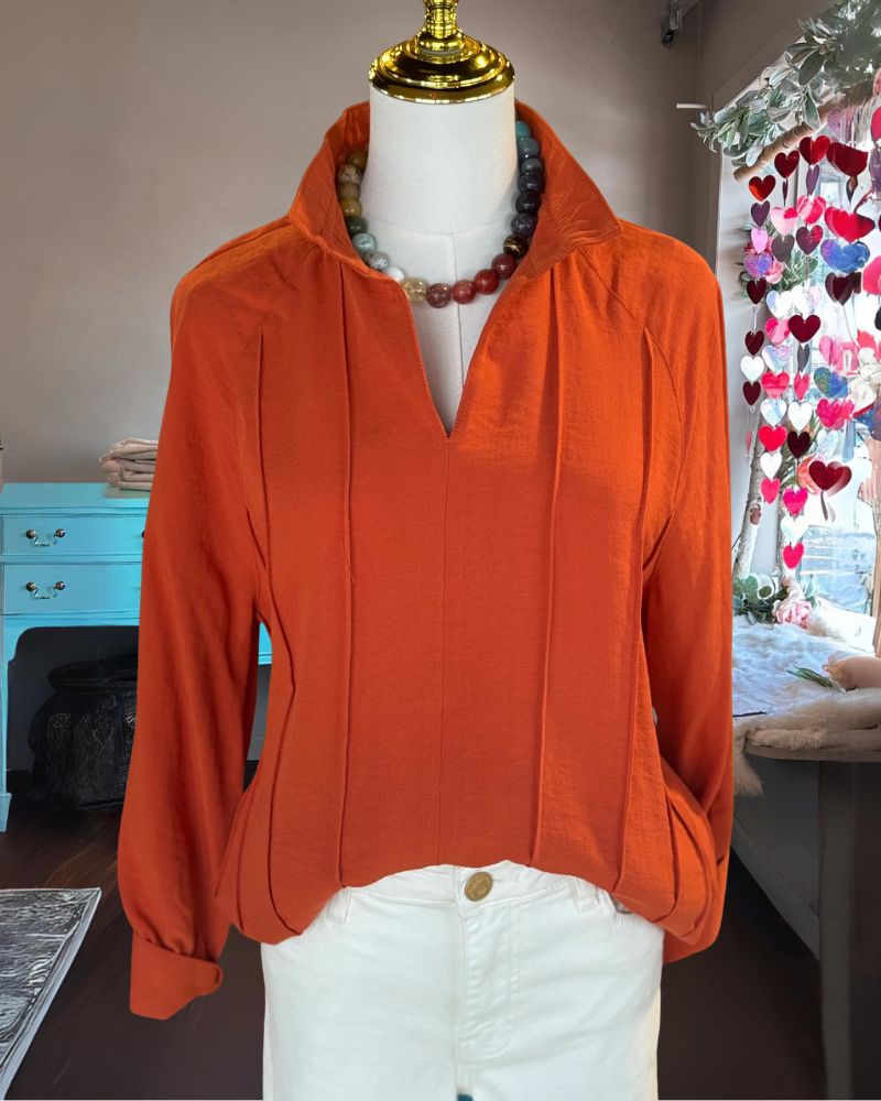 Elegant Simple V-neck Top