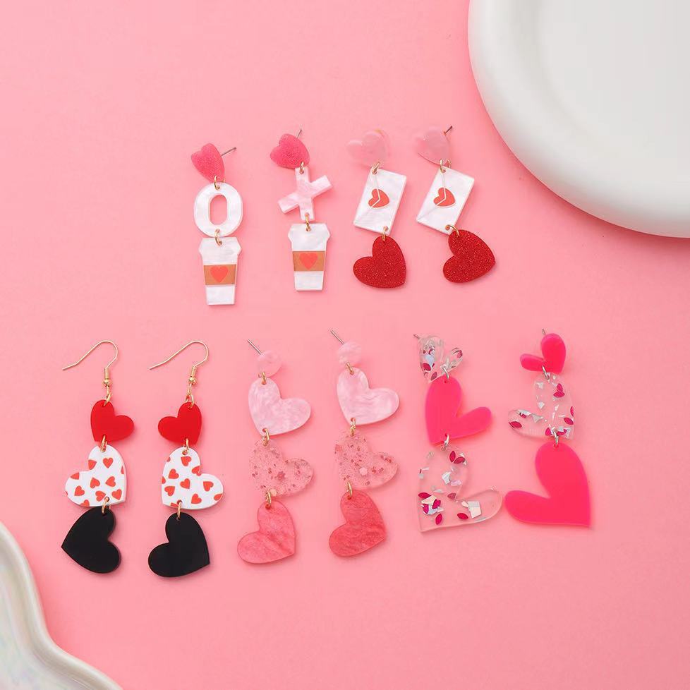 Romantic Heart Trim Earrings