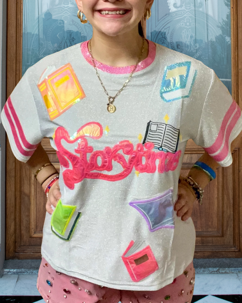Storytime Book Sequined T-Shirt