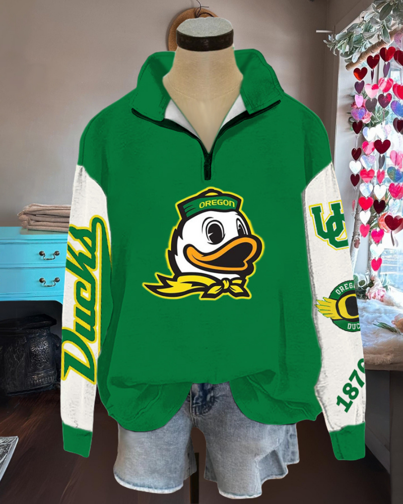 Oregon Ducks Half Collar Pullover