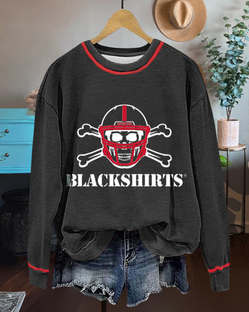 Nebraska Huskers Skull Sweatshirt