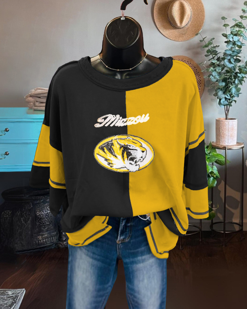 Mizzou Tigers Sequin Top