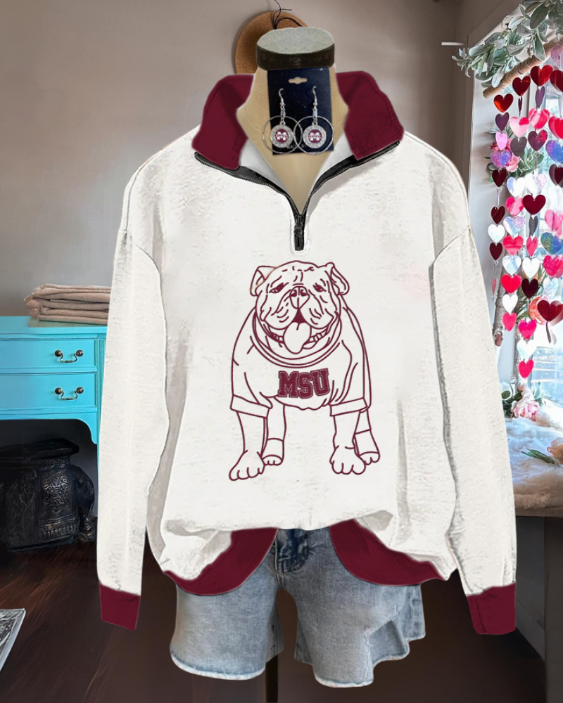 MSU Bulldogs Half-Zip Pullover