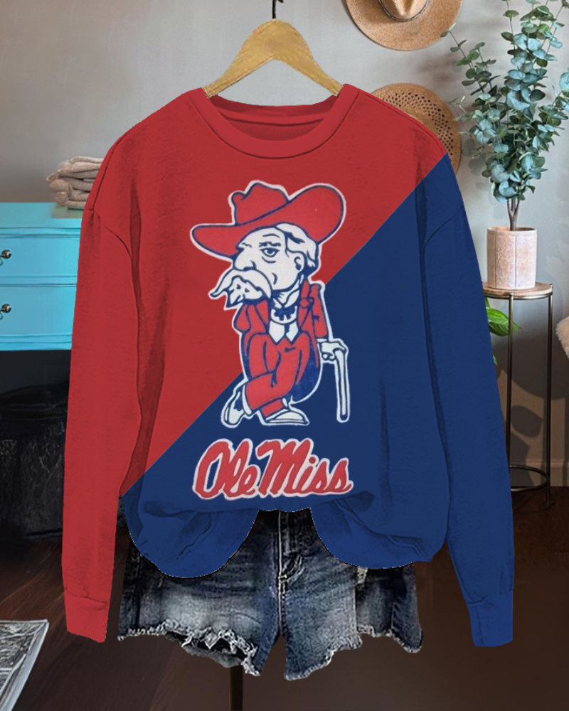 Ole Miss Contrast Sweatshirt