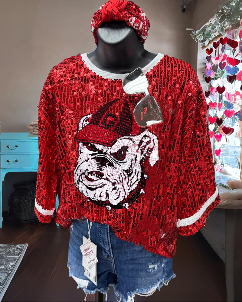 Georgia Sparkling Sequined Top