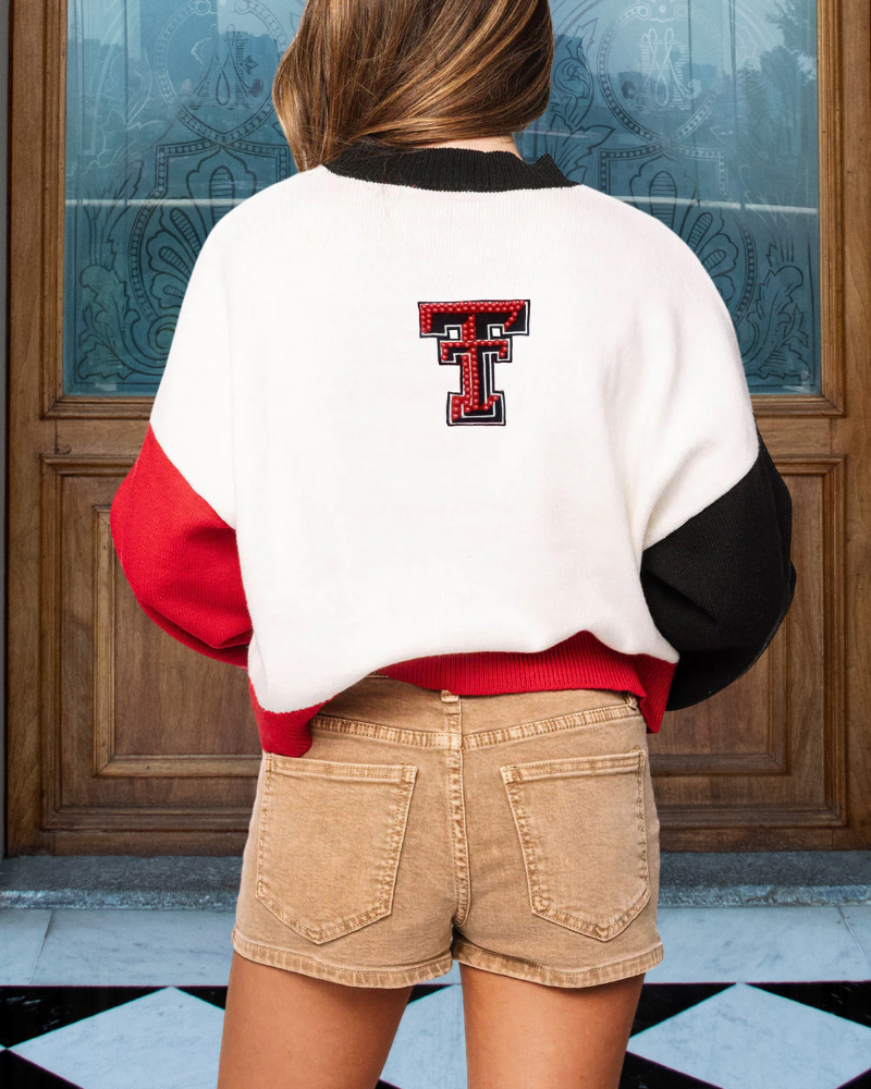 Texas Tech Sequin Beading Sweatshirt