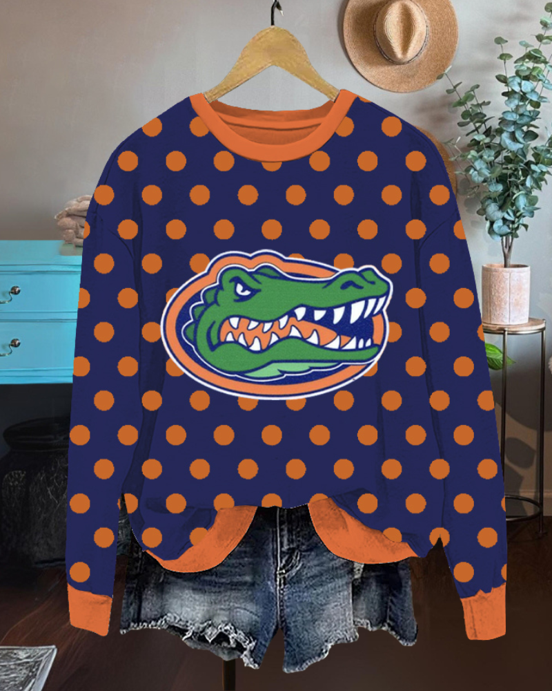 Florida Gators Polka Dot Sweatshirt