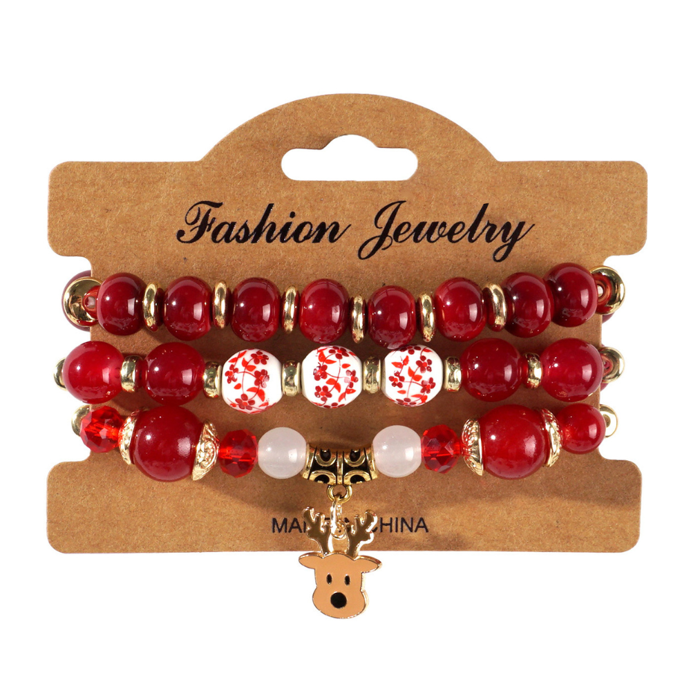 Fun Christmas Beaded Bracelet