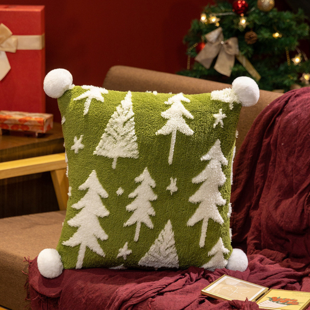 Fun Christmas Tree Plush Pillow