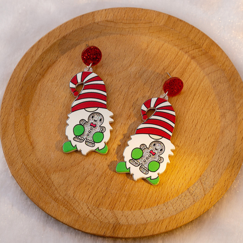 Santa Claus Acrylic Earrings