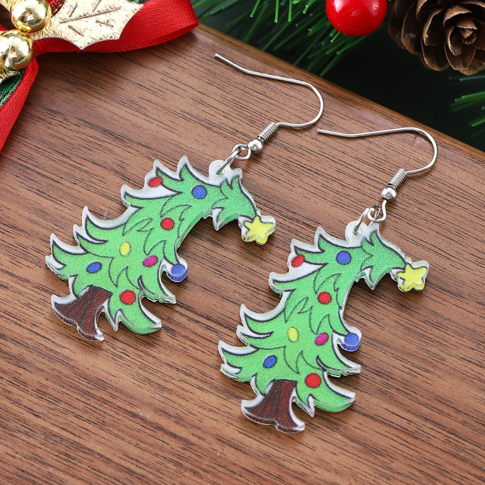 Fun Christmas Tree Earrings