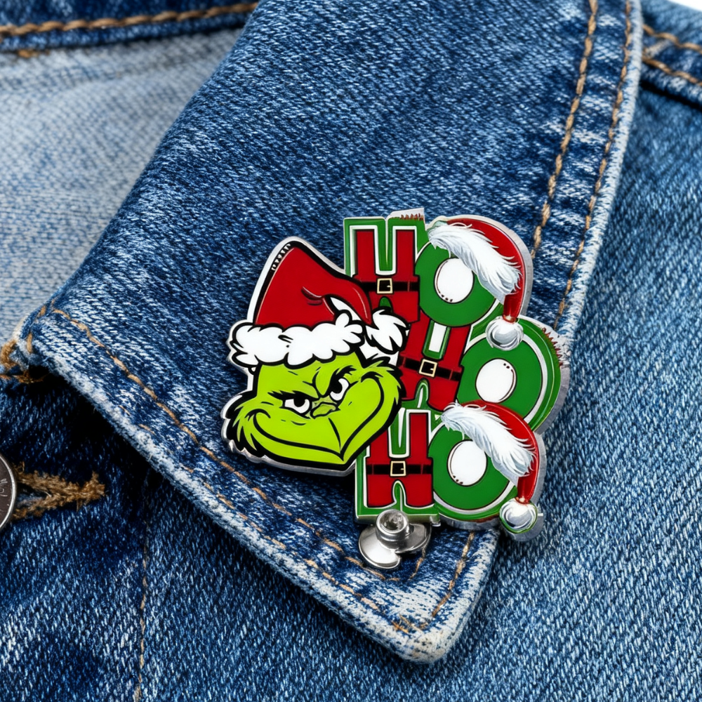 Fun Christmas Grinch Brooch