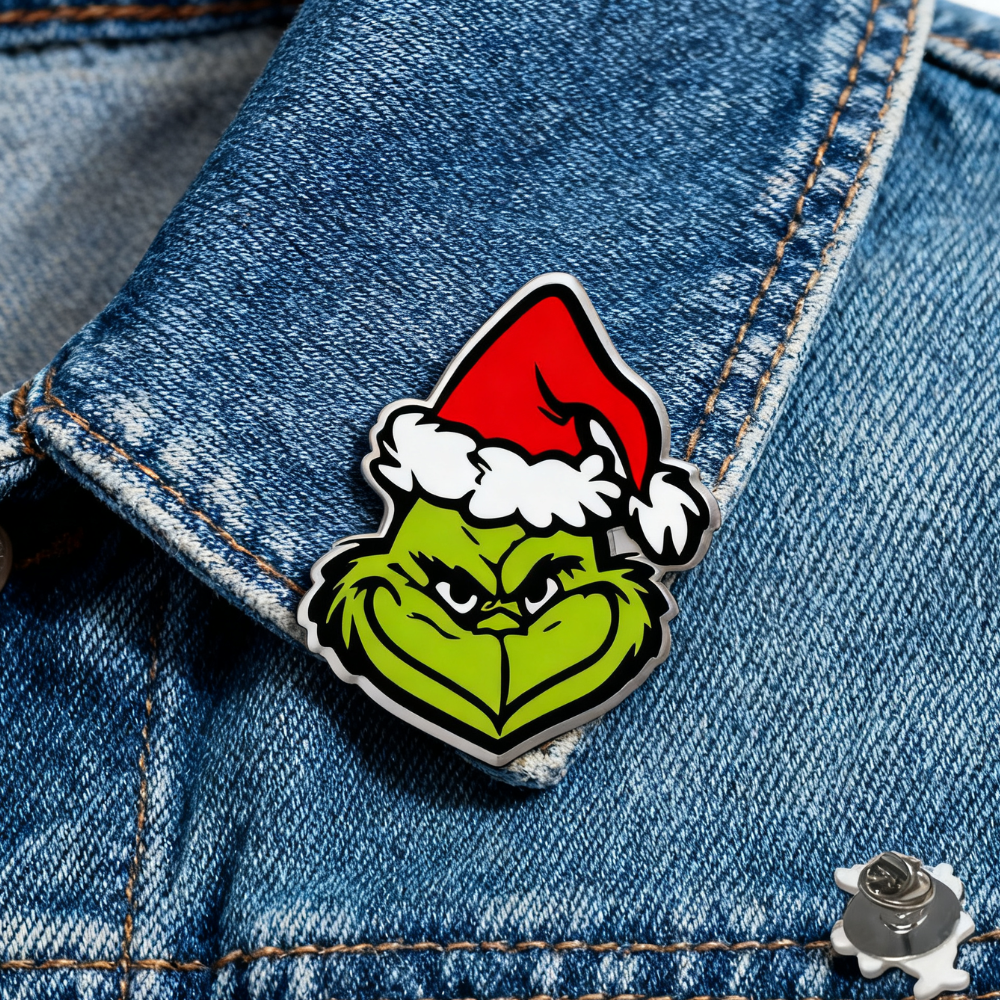 Fun Christmas Grinch Brooch