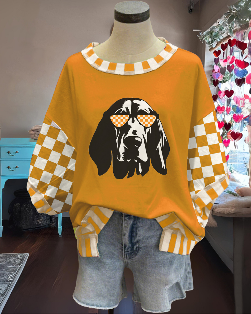 VOLS Smokey Mascot Check T-shirt
