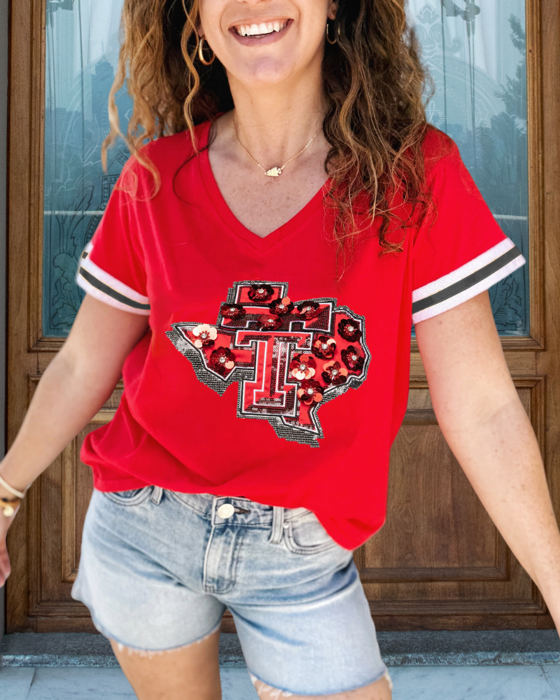 Sequin State Logo Tee