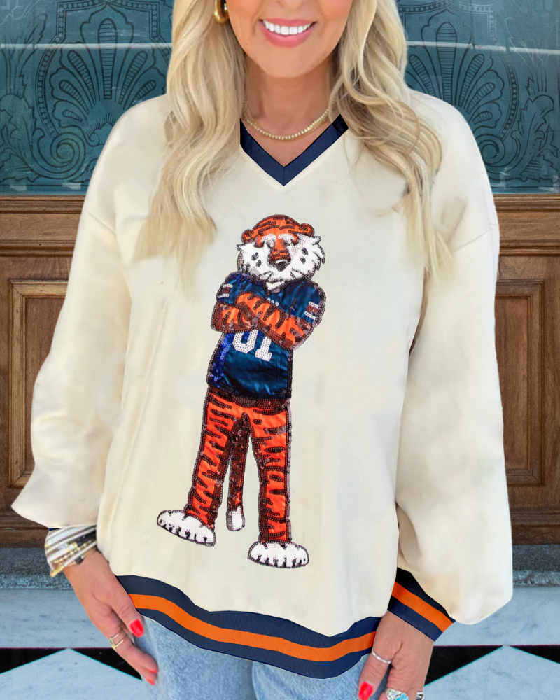 Auburn Tigers Sequined Sweatshirt