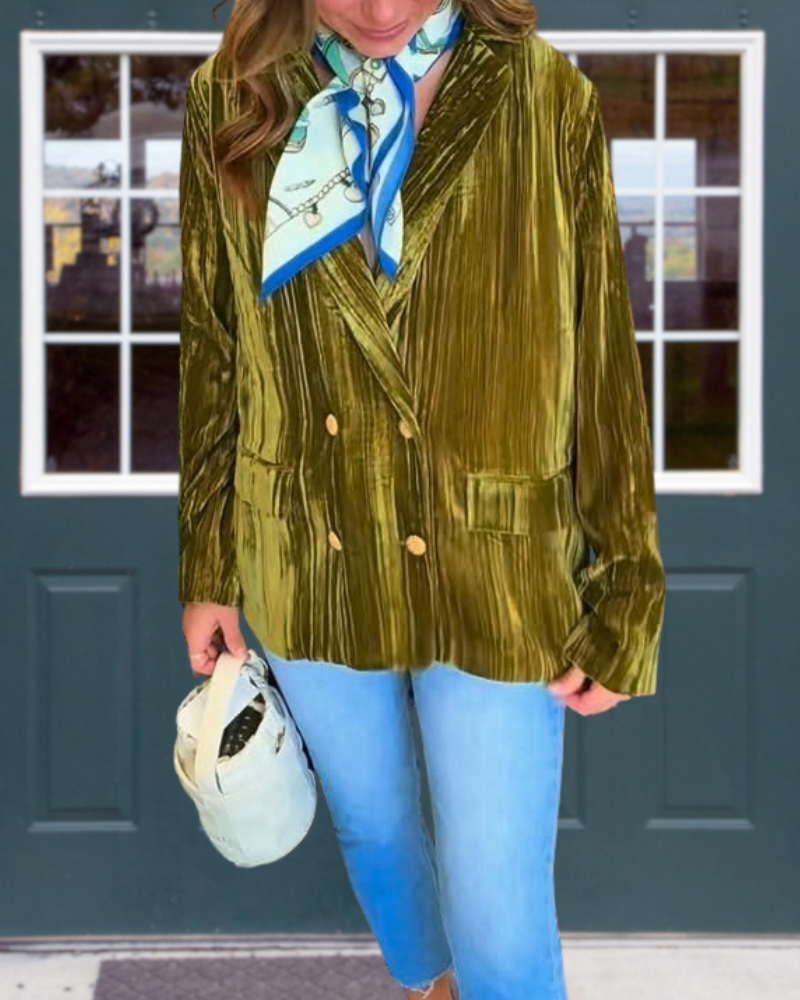 Stylish Velvet Suit Jacket