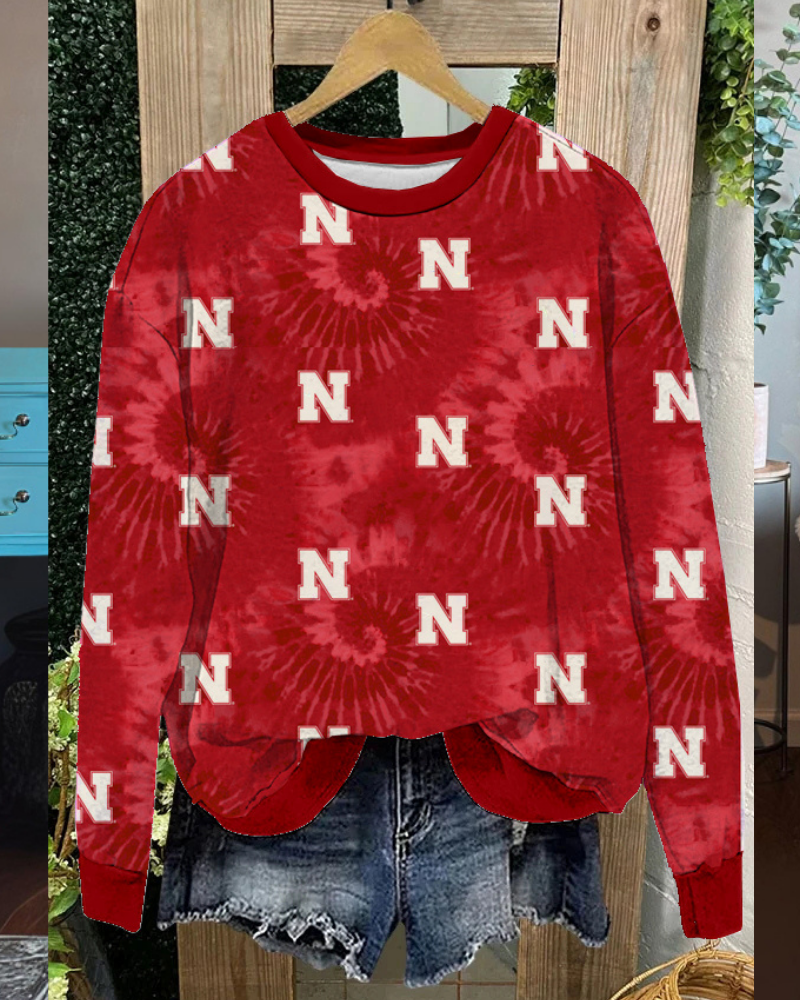 Nebraska Huskers N Print Sweatshirt