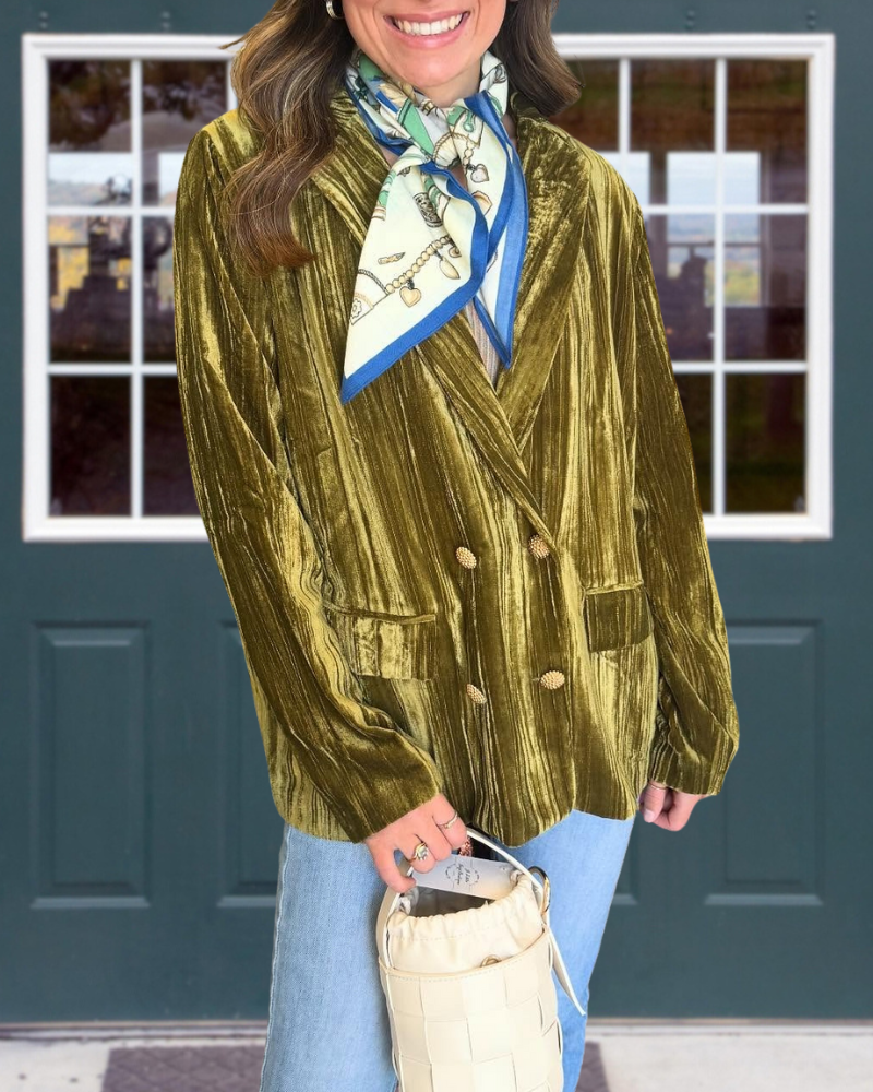 Stylish Velvet Suit Jacket