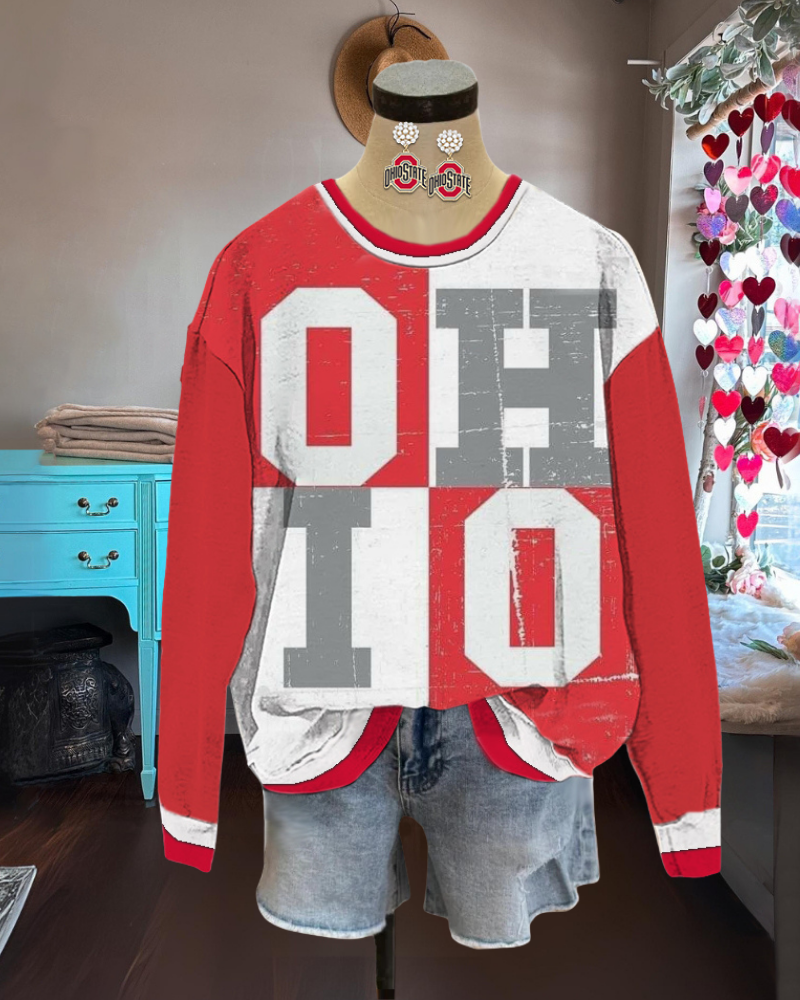 Ohio Graphic Colorblock Sweatshirt