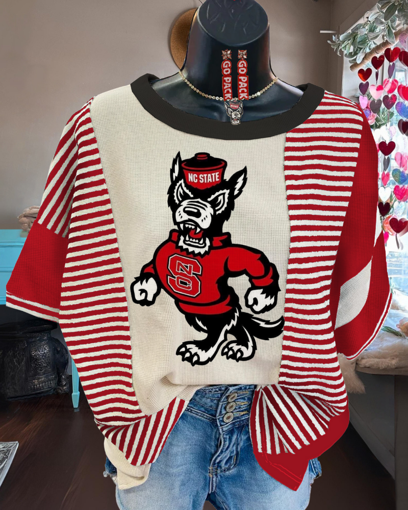 NC State Wolfpack Stripe Tee