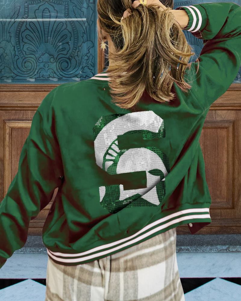 Michigan State Spartans Sequined Jacket