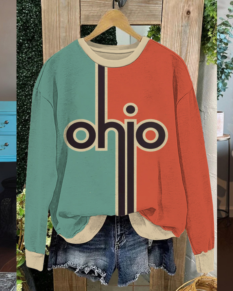 Ohio State Graphic Casual Sweatshirt
