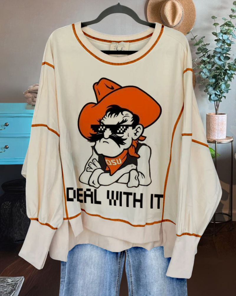 Oversized OSU Cowboys Sweatshirt