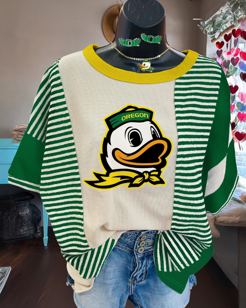 Oregon Duck striped T-shirt